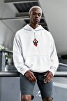 Tasarım Spider-Man Baskılı Unisex Oversize Örümcek Adam Hoodie