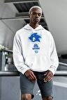 Tasarım Sonic Baskılı Unisex Oversize Çizgi Film Hoodie
