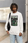 Viper Controller Baskılı Unisex Oversize Vallorant Sweatshirt