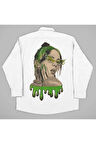 Tasarım Billie Eilish Baskılı Unisex Şarkıcı Gömlek