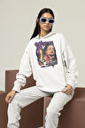 Şarkıcı Rihanna Baskılı Unisex Oversize Hoodie