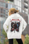 Metallica Baskılı Unisex Oversize Müzik Grubu Rock Metal Hoodie