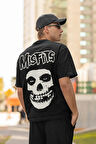 Misfits Müzik Grubu Baskılı Unisex Oversize Rock Metal Tişört