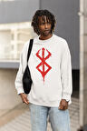 Berserk Logo Baskılı Unisex Oversize Anime Sweatshirt