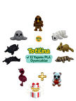 10'lu set (hindi ayı fare köpek ayı flamingo kedi fok…)