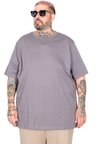 Mode XL Büyük Beden Basic Tshirt 20031 Füme