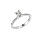 0,41Ct Pırlanta Tektaş Yüzük-14k