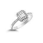 0.35ct Pırlanta Baget Yüzük