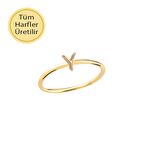 14 Ayar Altın Y Harf Yüzük