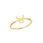 14 Ayar Altın Boğa Burç Yüzük