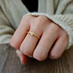 14k Altın Aşk Düğümü Yüzük