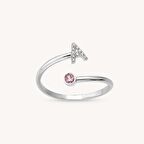 Harfli Pırlanta Tektaş Yüzük