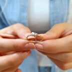 14k Altın Taşlı inci Yüzük