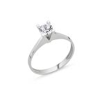 Altın Tektaş Yüzük 14 Ayar AY09504