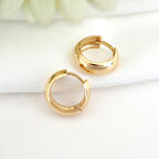 Bombeli Altın Halka Küpe