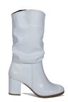 Kadın Beyaz Topuklu Çizme