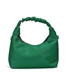 Uzun Askılı Baget Form Yeşil Kadın Çapraz Çanta 