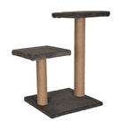 Reyo Pet Çift Stepli Kedi Tırmalama Antrasit