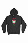 Gitega Burundi Bayraklı Kalpli Siyah Sweatshirt Hoodie