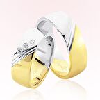 İki Renk Altın Alyans 3004