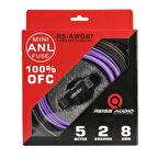 REISS AUDIO RS-AWG87 Oto Anfi Kablo Seti 8GA
