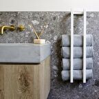 Dekoratif Dikey Havlu Askısı