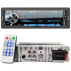 EDİSON ED-BT300 Oto Teyp 4X50 Watt Bluetooth Mobil Aplikasyon Usb Fm Aux 7 Renk Ekranlı