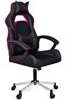 Türksit Range Yastıklı Yönetici ve Oyuncu Koltuğu Siyah Pembe