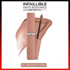 L'Oréal Paris Infaillible Matte Resistance Likit Mat Ruj - 105 Breakfast In Bed