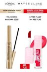 Loreal Telescopic Maskara Uzun Kirpikler-Maybelline Lifter Plump Pürüzsüz Dolgun Dudaklar 004