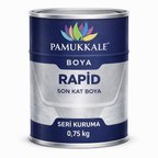 Pamukkale 1402 Rapid Hızlı Kuruyan Metal Boyası Parlak 0.75 Kg Makina Gri Ral 7011