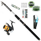 Daiwa Sensor 240cm 10-40gr Fx C3000 Tele Spin Olta Takımı Seti