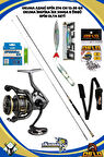 Okuma Azaki Spin 274 cm 12-35gr Okuma İnspira ISX-3000A 8 Örgü Spin Olta Seti