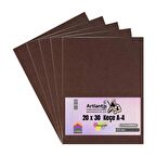 Kahverengi Keçe A4 2 mm 20x30 cm 5 li 1 Paket Okul Kreş Etkinlik