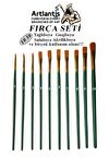Fırça Seti 10 Lu Resim Fırçası 1 Paket Suluboya Akrilik Boya Guaj Boya Yağlı Boya Fırca Seti Kesik