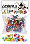 Simli Ponpon 10 mm 20 mm 30 mm 85 li Set 1 Paket Karışık Renk Pon Pon 1 cm 2 cm 3 cm Pompom Elişi Etkinliği Anasınıfı Kreş Okul Öncesi Pom Pom