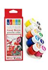 Guaj Boya 10 Renk x 20 Ml Su Bazlı Tüp 1 Paket Südor Guaj Boya Seti Şişe İçerisinde 10 lu
