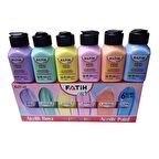 Akrilik Boya Pastel 6 Renk 75 ml 1 Paket Akrilik Boya Seti 6 lı Ahşap Tuval Taş Ağaç Boyamalar İçin İdea Boyama Seti