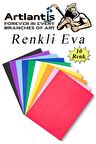Eva 10 Renk  A4 20x30 1 Paket Düz Eva Süngeri 10 Lu Renkli Eva 20*30 Elişi Okul Öncesi Ana Sınıfı İlkokul