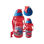 Erkek Çocuk Matara 500ML Kırmızı 1 Adet Extreme Speed Kırmızı Suluk Plastik Su Matarası