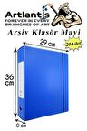 Mavi Arşiv Ve Proje Kutusu 29x36x10cm 20 Adet Arşiv Klasörü Lastikli Plastik Arşiv Klasörü Büro Okul Sınıf