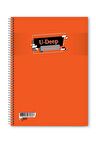 Defter A4 Spiralli 72 Yaprak Düz A4 Siparalli Defter Telli Defter 72 Yaprak Düz