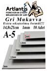 A5 Mukavva Gri 1.0mm 10 Adet 1 Paket 14,8x21 cm A-5 Mukavva 1,0 mm Kalınlığında A-5 Mukavva