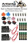 Seri ve Paralel Elektrik Devresi 1 Paket Basit Elektrik Devresi Deney Seti Eğitici İş Eğitimi Seti