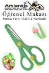 Öğrenci Makası Plastik Yaylı ve Küt Uç Korumalı 1 Adet Okul Makası Çocuk Makası Çocuklar İçin Güvenli Okul Öncesi Anasınıfı Etkinlik