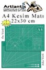 Kesim Matı A4 22x30 cm Çift Taraflı 3 Adet Çizim Matı Kesme Madı Kesim Tablası Kesim Altlığı