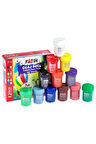 Guaj Boya 12 Renk 25 ml 1 Paket Fatih Guaj Boya Seti 12 li Su Bazlı Şişe İçerisinde Okul Resim