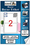 A4 Hazır Etiket 199.6x143.5 mm 10 Sayfa 1 Paket Kendinden Yapışkanlı Fotokopi Lazer İnkjet Kağıdı Yazıcılar İçin Uyumlu