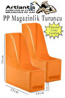 Turuncu Magazinlik Demonte Plastik 2 Adet Plastik Kutu Klasörü Magazinlik A4 Dosya ve Masa Düzenleyici Sınıf Ev Ofis