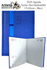 2025 Ajanda Ciltli Dermo Kapak 1 Adet 17x24 cm Ajanda 2025 Çizgili Ajanda Günlük Planlayıcı Termo Kapak 7017 Ofis Okul